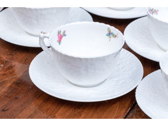Partial Set Of Spode's Bridal Rose Pattern China 