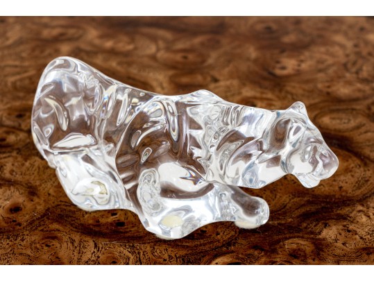 French, Baccarat Crystal Tiger