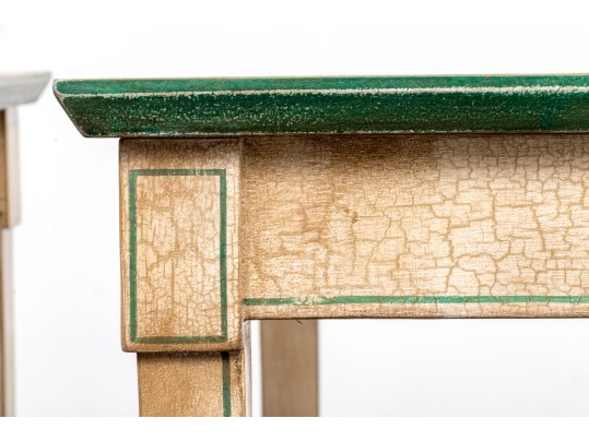 Pair Of Hand Painted End Tables