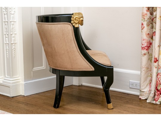 Quality Upholstered Gondola Chair, 20th C.