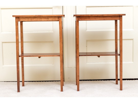 Pair Of Mahogany End Tables