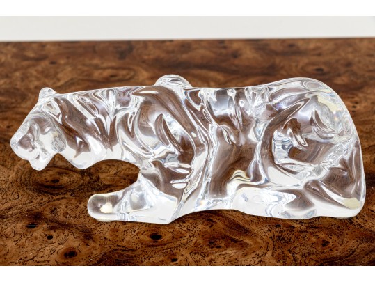 French, Baccarat Crystal Tiger