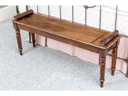 English Oak Hall Bench