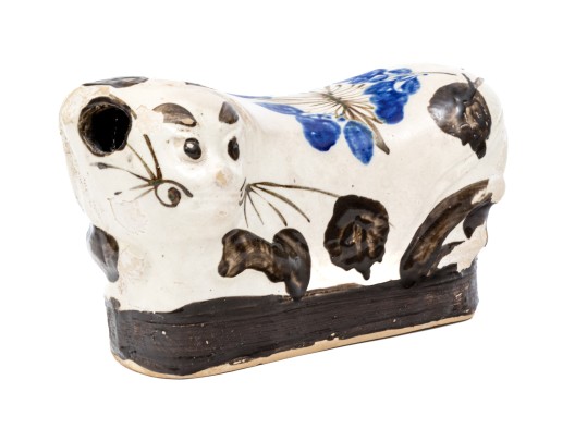 Asian Glazed Ceramic Pillow