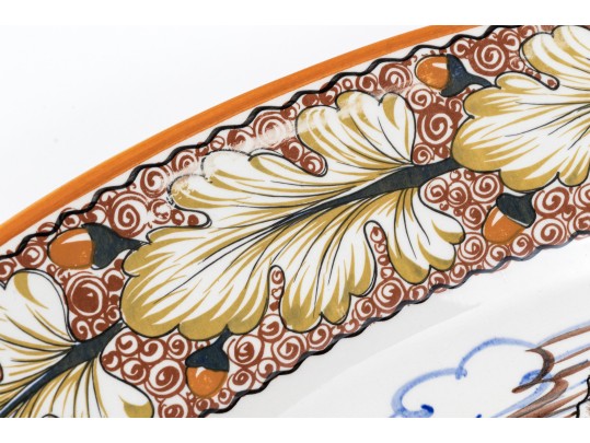 Italian Hand Painted Ceramic Serving Platter