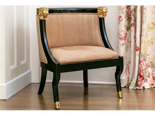 Quality Upholstered Gondola Chair, 20th C.