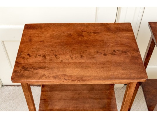 Pair Of Mahogany End Tables