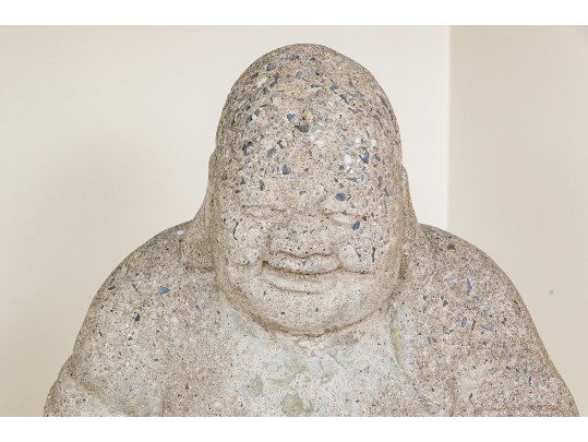 Vintage Well Cast Cement Hotei 
