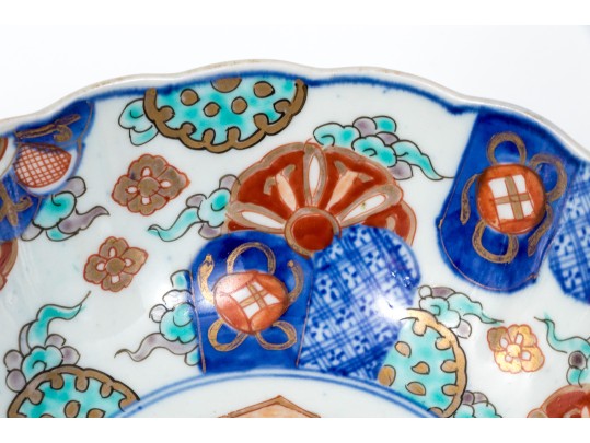 Collection Of Three Asian Imari Porcelain Bowls