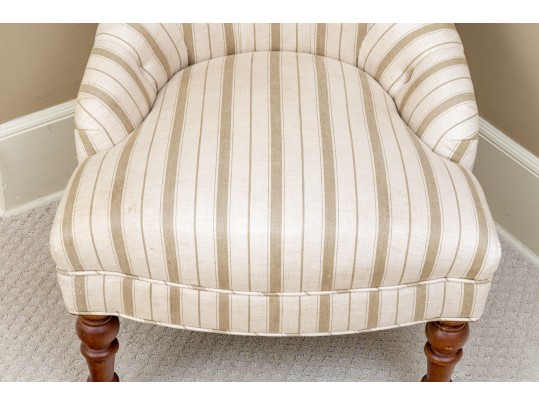 Handsome Tufted Upholstered Accent Chair