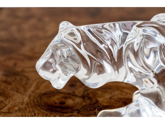 French, Baccarat Crystal Tiger