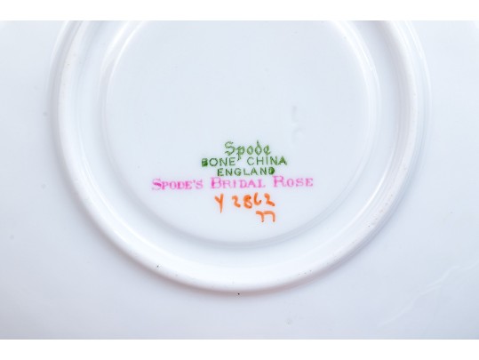 Partial Set Of Spode's Bridal Rose Pattern China 