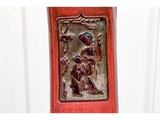 Chinese Carved And Lacquered Wedding Chair, 19th-20th C.