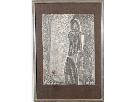 Kiyoshi Saito (Japanese, 1907-1997) Signed Woodblock Print, Buddha