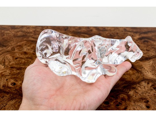 French, Baccarat Crystal Tiger