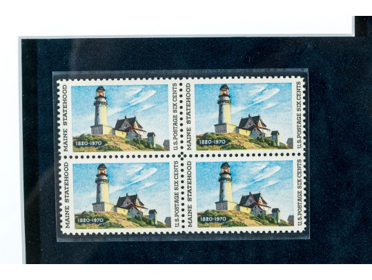 US Postal Stamp Set Collection With US Postmaster General Marvin Runyon Inscribed Brass Plaque