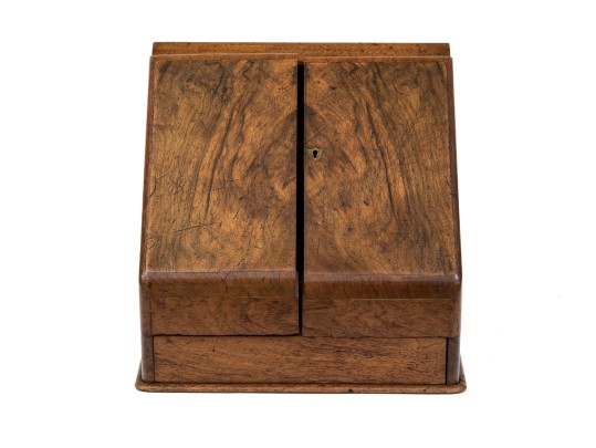 English Mahogany Letter Box, 1860