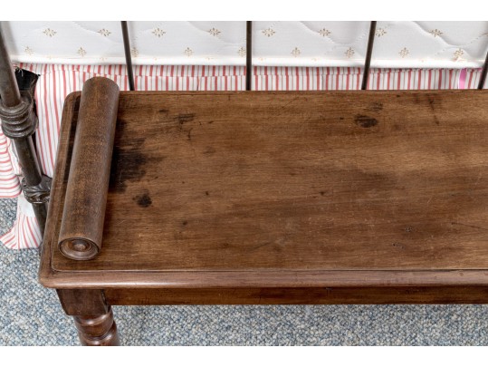 English Oak Hall Bench