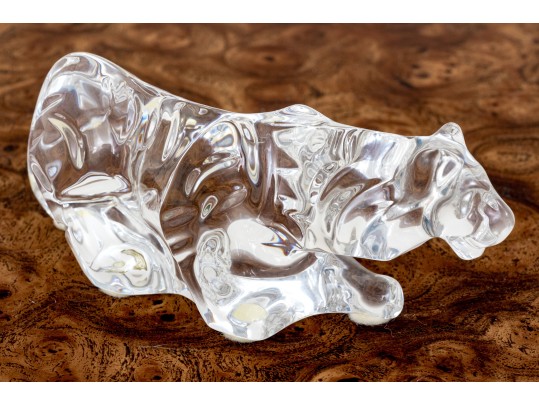 French, Baccarat Crystal Tiger