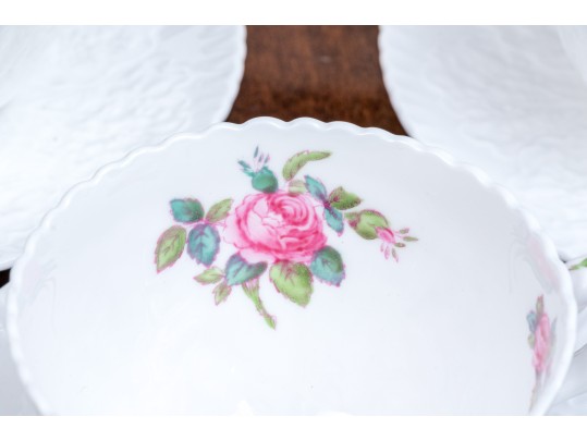 Partial Set Of Spode's Bridal Rose Pattern China 