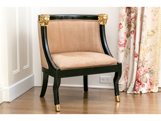 Quality Upholstered Gondola Chair, 20th C.