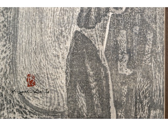 Kiyoshi Saito (Japanese, 1907-1997) Signed Woodblock Print, Buddha