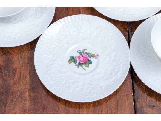 Partial Set Of Spode's Bridal Rose Pattern China 