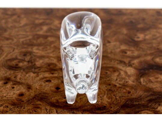 French, Baccarat Crystal Pig