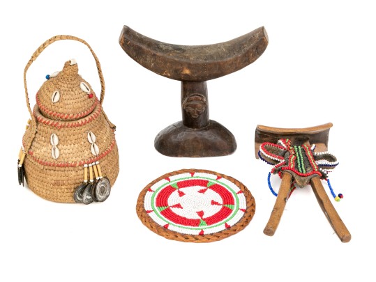 Eclectic Assortment Of Table Top Items