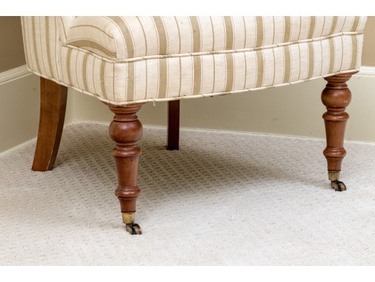 Handsome Tufted Upholstered Accent Chair