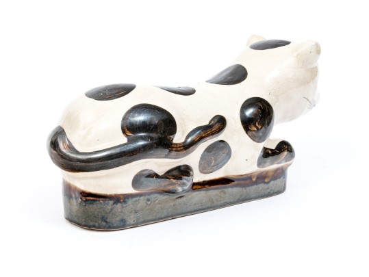 Asian Glazed Ceramic Pillow