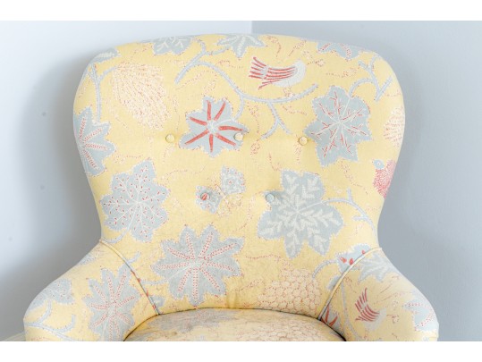 Charming Upholstered Wingback Chair