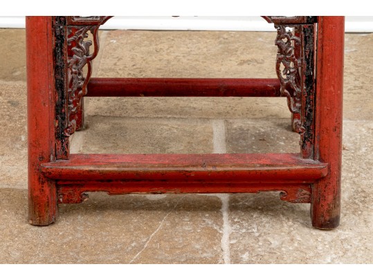 Chinese Carved And Lacquered Wedding Chair, 19th-20th C.