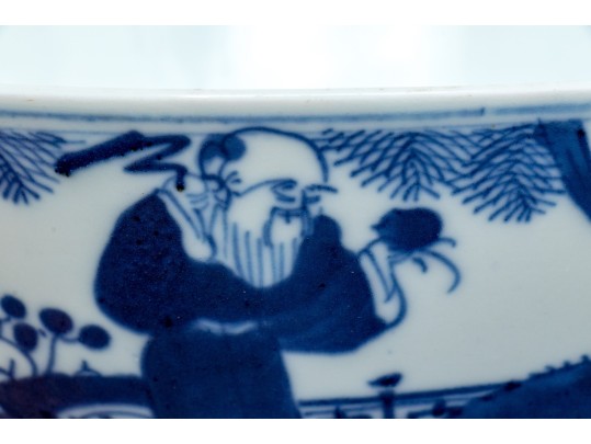 Two Chinese Porcelain Bowls, Including Famille Rose And Blue And White