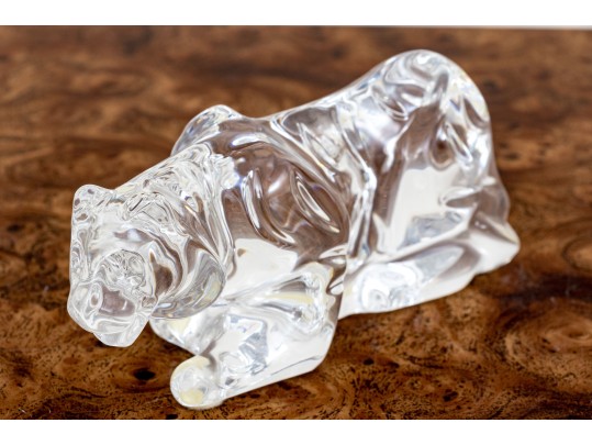 French, Baccarat Crystal Tiger