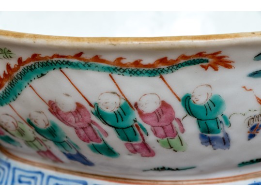 Two Chinese Porcelain Bowls, Including Famille Rose And Blue And White