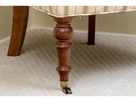 Handsome Tufted Upholstered Accent Chair
