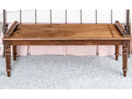 English Oak Hall Bench