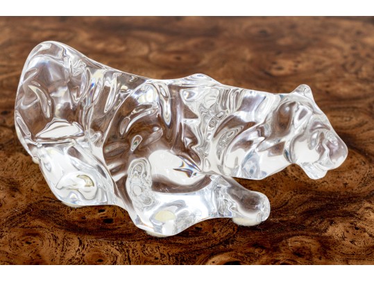 French, Baccarat Crystal Tiger