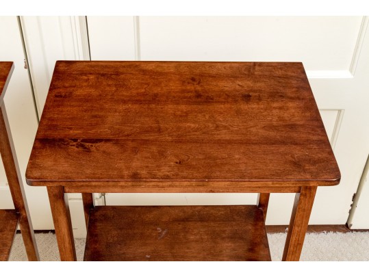Pair Of Mahogany End Tables