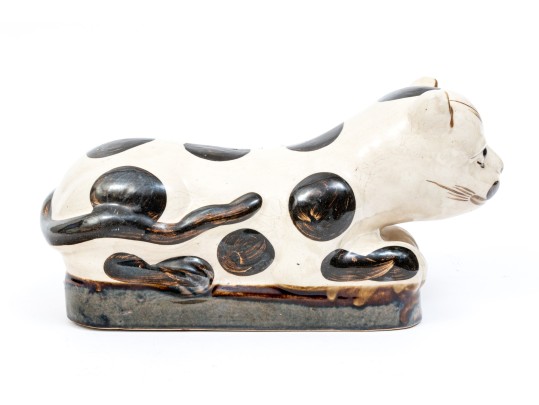 Asian Glazed Ceramic Pillow