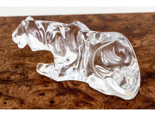 French, Baccarat Crystal Tiger