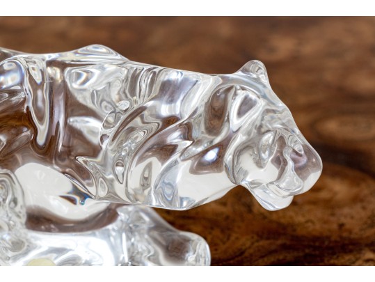 French, Baccarat Crystal Tiger