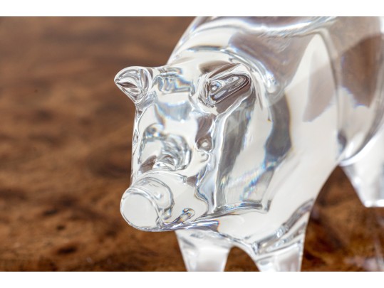 French, Baccarat Crystal Pig