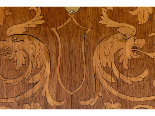 Antique Marquetry Slantfront Desk