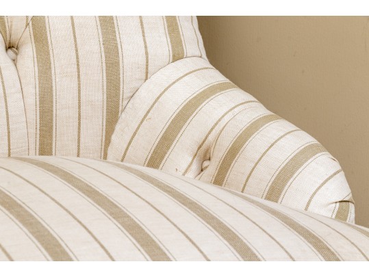 Handsome Tufted Upholstered Accent Chair