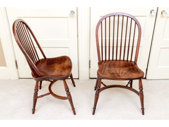 Pair Of American Cherry Windsor Chairs
