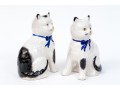 Cute Pair Of Staffordshire Style Ceramic Kittens