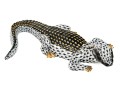 Herend Hand-painted Porcelain Alligator 