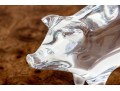 French, Baccarat Crystal Pig
